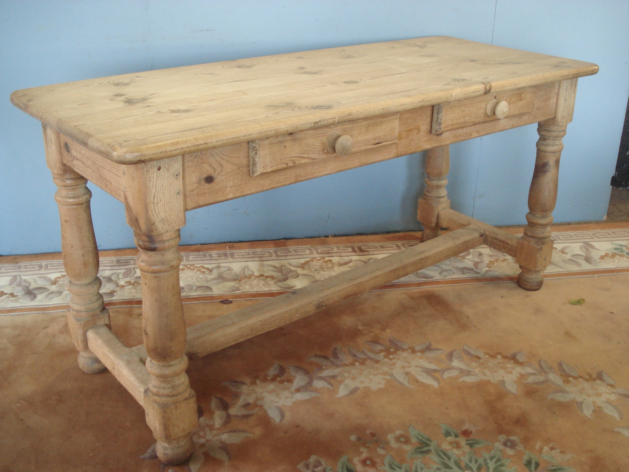 Sturdy Pine Farmhouse Table
