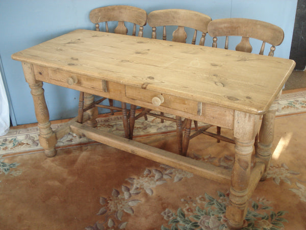 Sturdy Pine Farmhouse Table