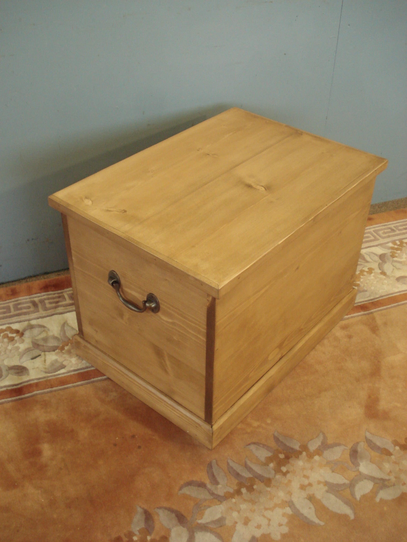 Smaller  Honey pine blanket chest - We make to measure.