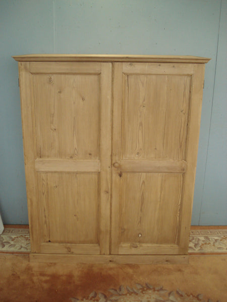 Two Door Dismantler Low Wardrobe with Victorian Pine doors.