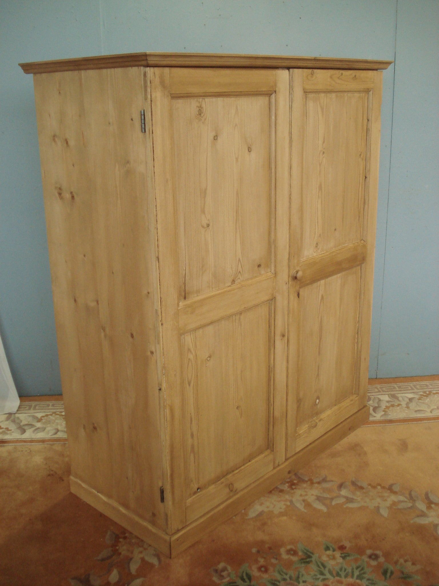 Two Door Dismantler Low Wardrobe with Victorian Pine doors.