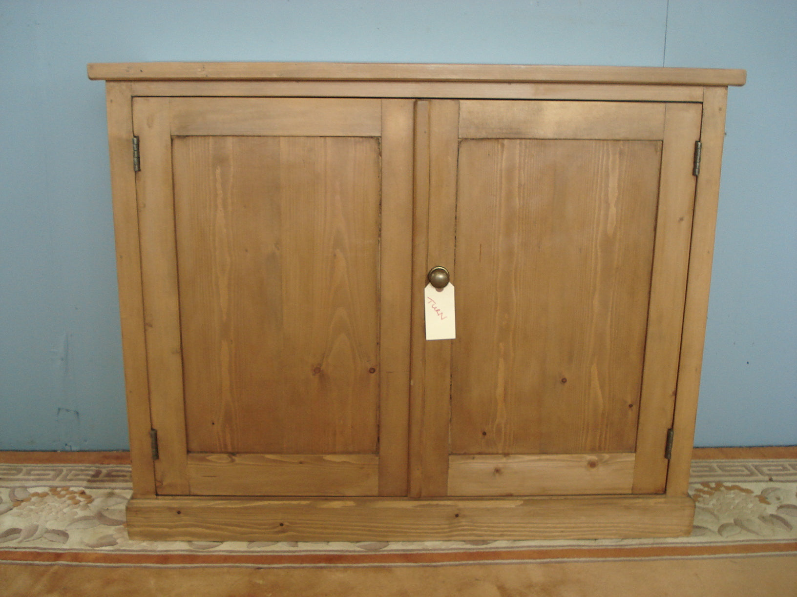 Old 'Honey Pine' Two Door Cupboard