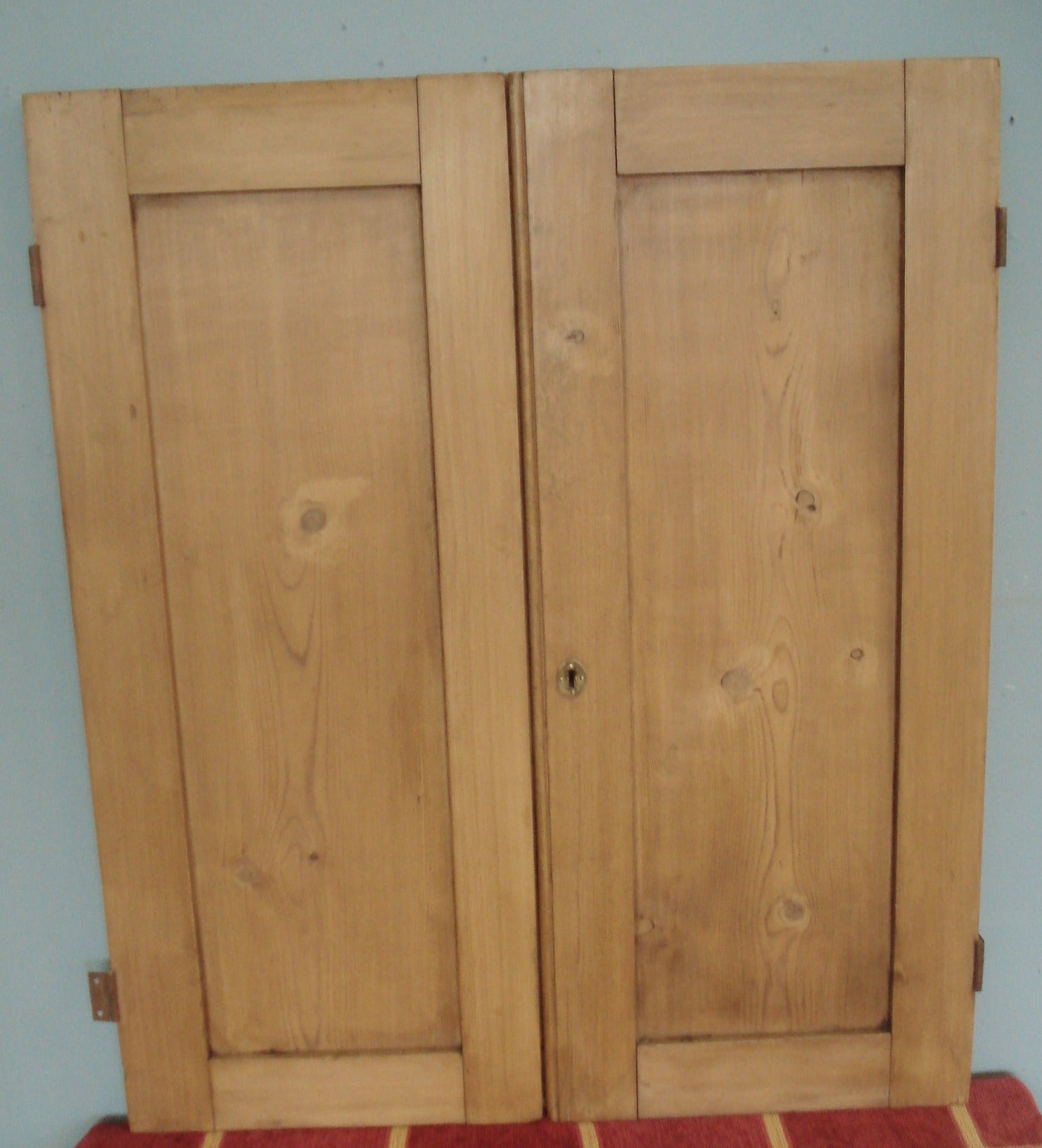 Antique pine pair of cupboard doors. More available.